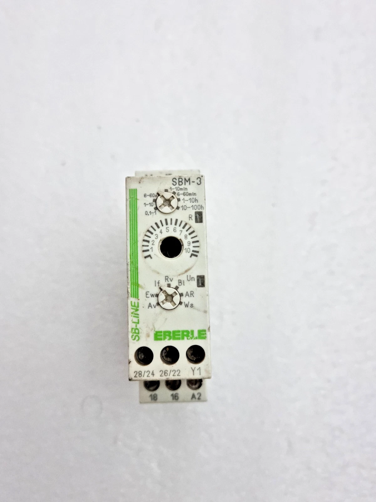EBERLE SBM-3 MULTIFUNCTION TIMER RELAY 0.1s-100h 12-240V AC/DC